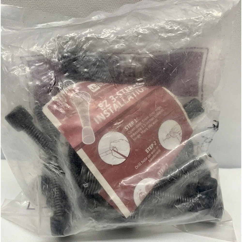 15 Pack - Jack N' Drill Light Duty Spring Door Stoppers 3 1/8-Inch, Easy Install